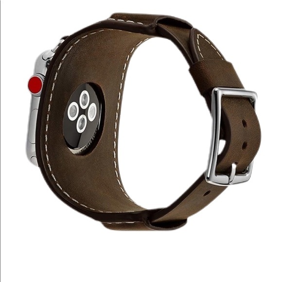 Goseth Genuine Leather Watch Band For Apple Watch - Picture 3 of 15